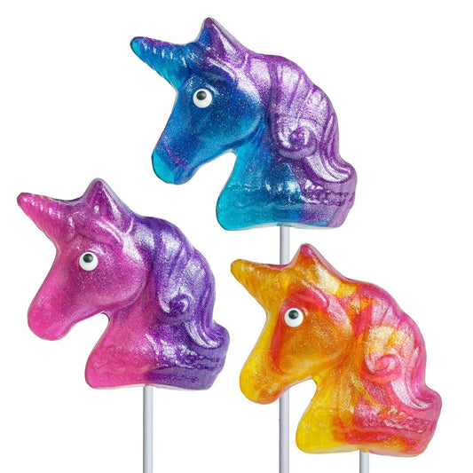 Glitter Swirl Unicorn Lollipops - Assorted