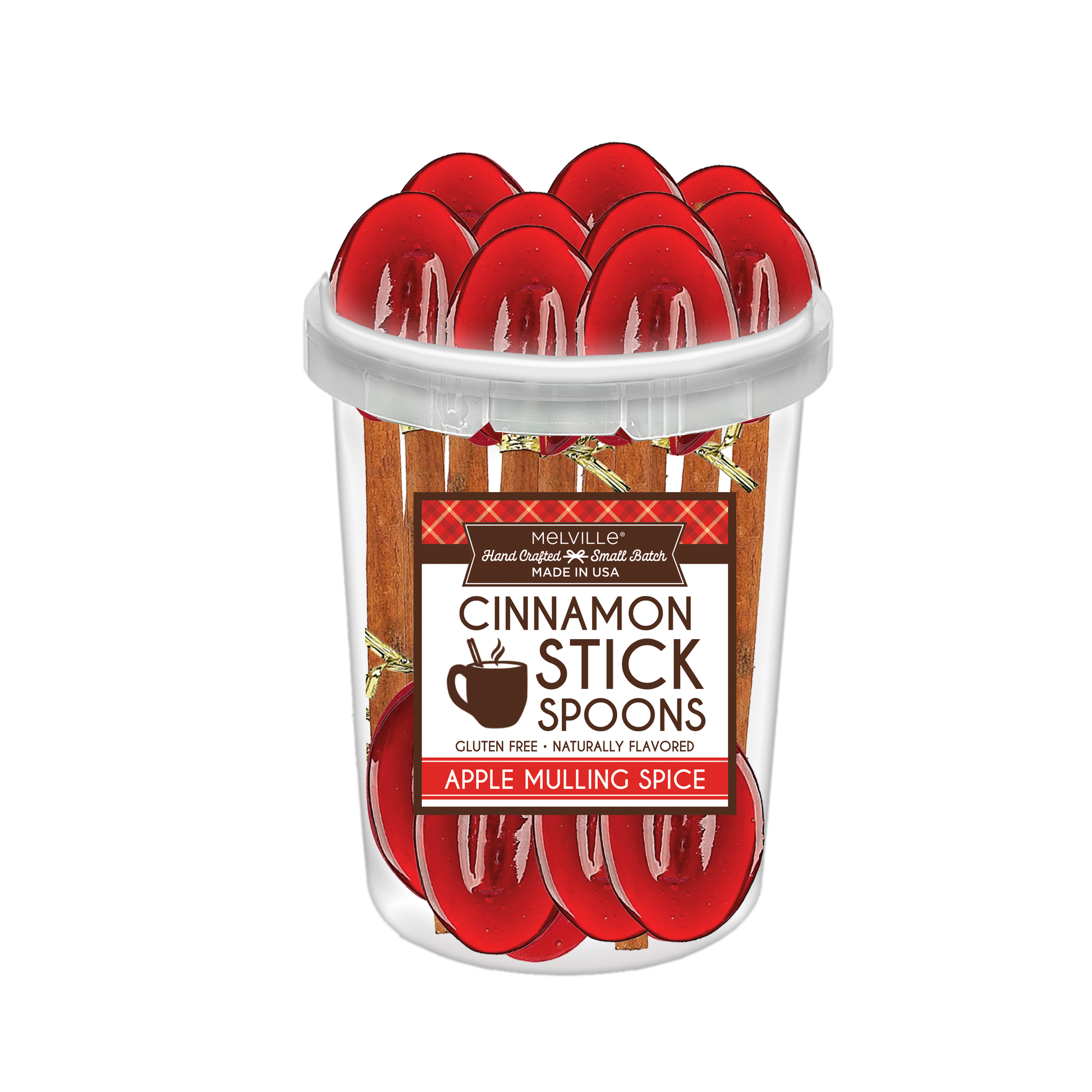 Apple Mulling Spice Spoons - Cinnamon Stick, Bucket