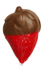 Chocolatey-Dip Strawberry Lollipops