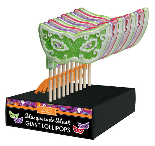 Giant Glitter Masquerade Mask Lollipops