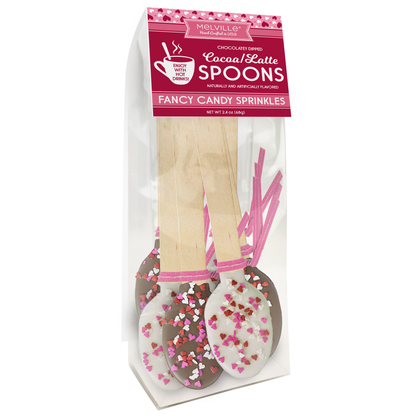 Chocolatey Stirrers - 6ct Gusset Bag - Valentine Heart Confetti