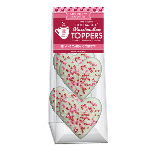 Confetti Heart Marshmallow Toppers - 4ct Gusset Bag