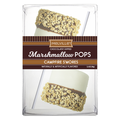 Giant Marshmallow Pops - Graham Cracker S'Mores