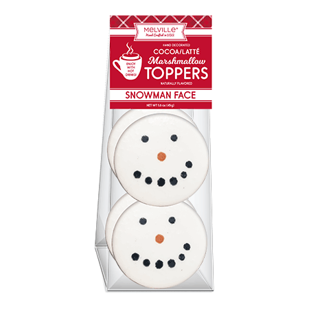Smiling Snowman Marshmallow Toppers - 4ct Gusset Bag