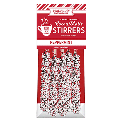 Peppermint Stirrers - Dark Chocolatey-Coated