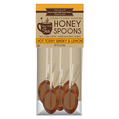 Hot Toddy Whiskey & Lemon Honey Spoons