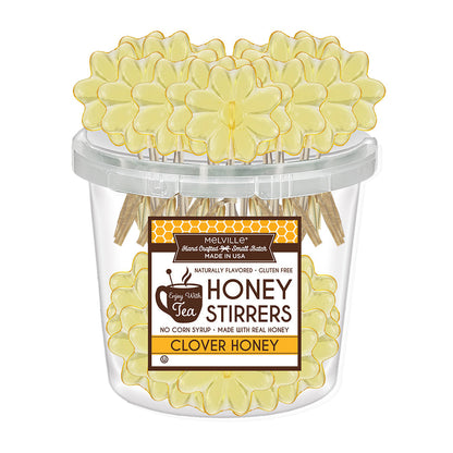 Honey Dippers & Stirrers - 30ct Bucket - Daisy Clover