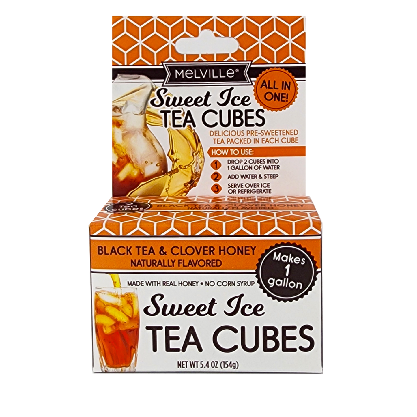 Sweet Ice Tea Cubes - Black Tea & Clover Honey