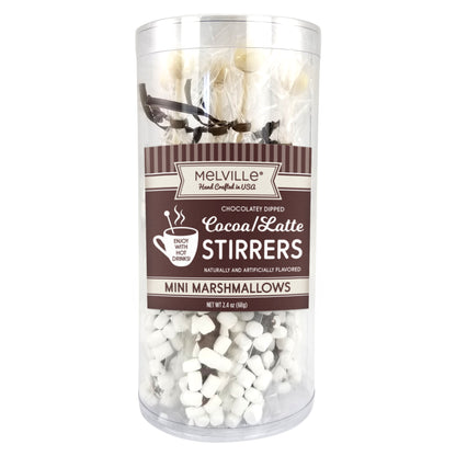 Mini Marshmallow Stirrers - Milk Chocolatey Dipped