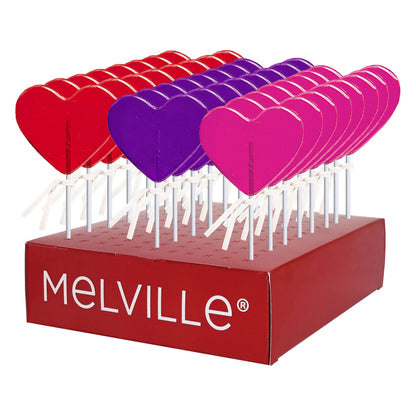 Classic Heart Lollipops - Assorted - Display Stand