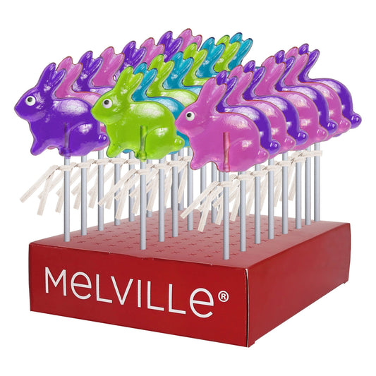 Mini Bunny Lollipops - Assorted - Display Stand