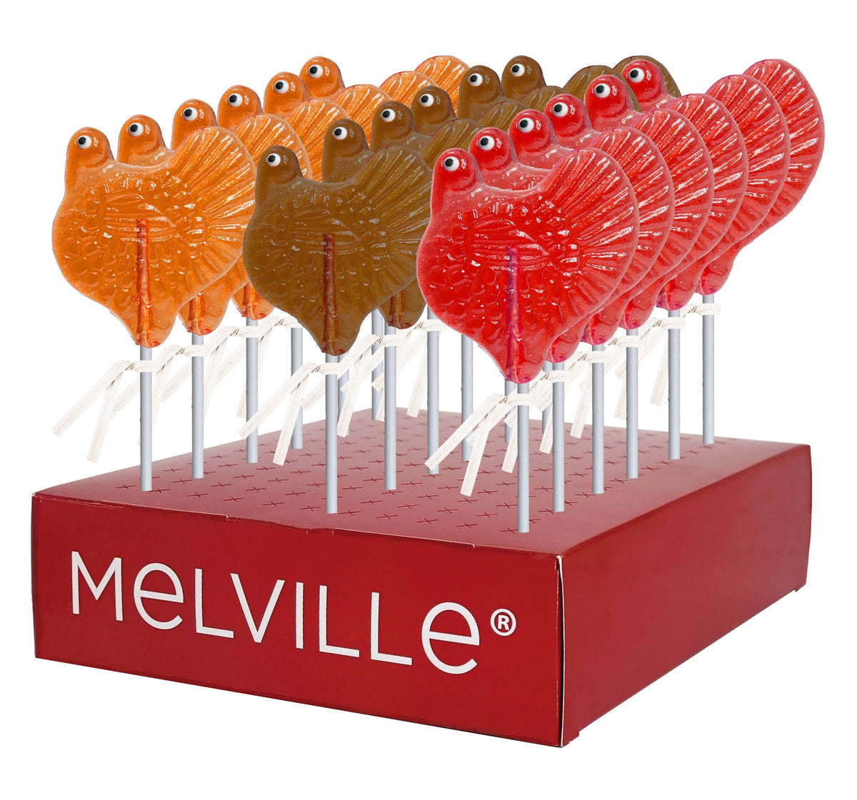 Turkey Lollipops - Assorted - Display Stand