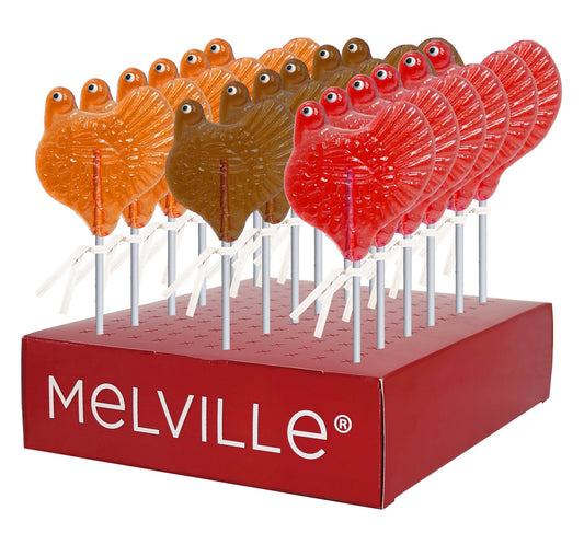 Turkey Lollipops - Assorted - Display Stand