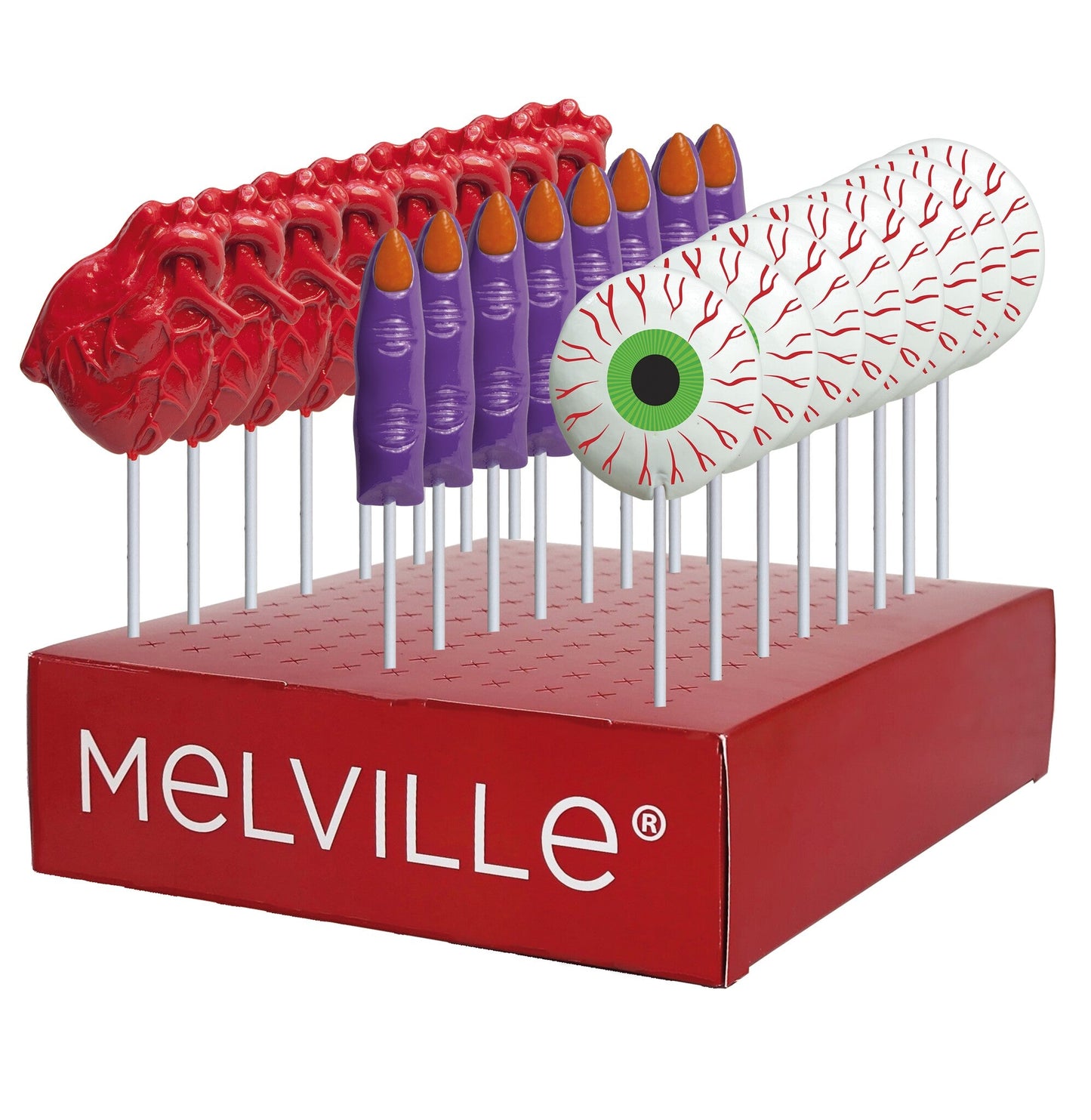 Body Part Lollipops Assorted - Display Stand