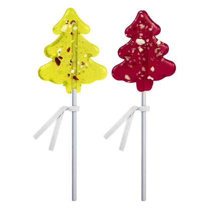 Mini Peppermint Tree Lollipops - Red & Green - Bulk