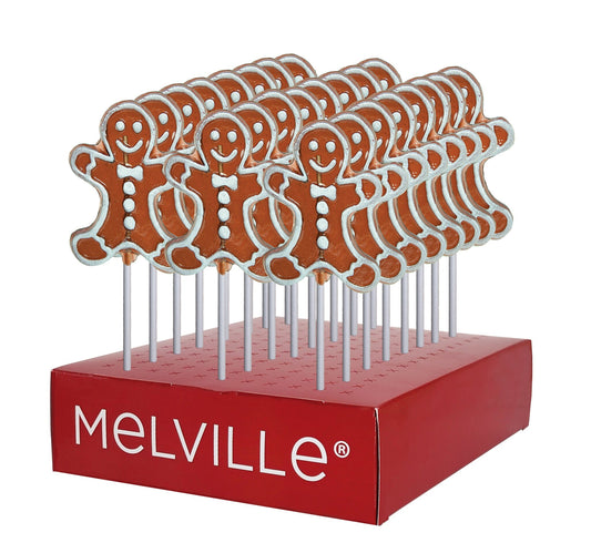 Frosted Gingerbread Man Lollipops - Display Stand
