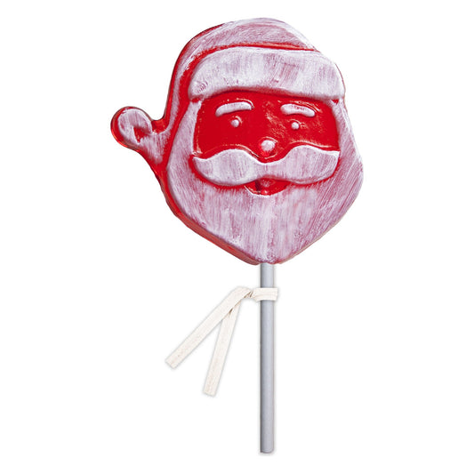 Frosted Santa Face Lollipops - Bulk
