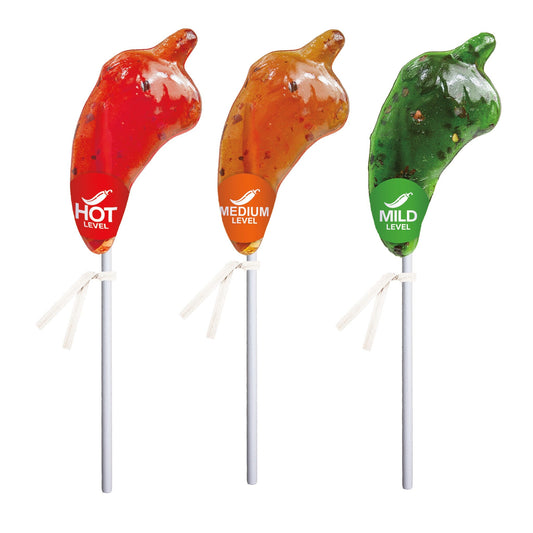Spicy Chili Pepper Lollipops - Bulk
