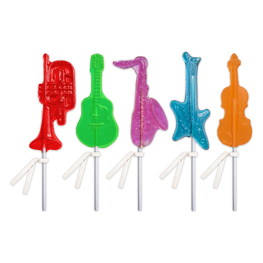Musical Instrument Lollipops - Assorted - Bulk