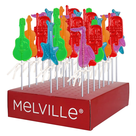 Musical Instrument Lollipops - Assorted - Display Stand