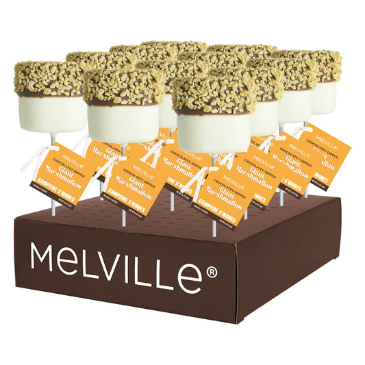 Giant Marshmallow Pops - Graham Cracker S'Mores - Display Stand