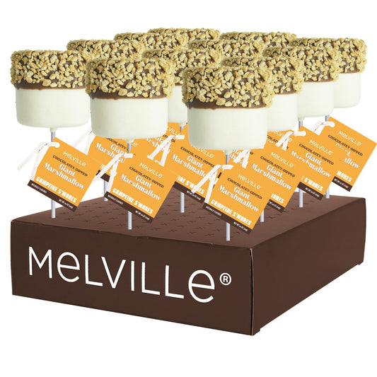 Giant Marshmallow Pops - Graham Cracker S'Mores - Display Stand