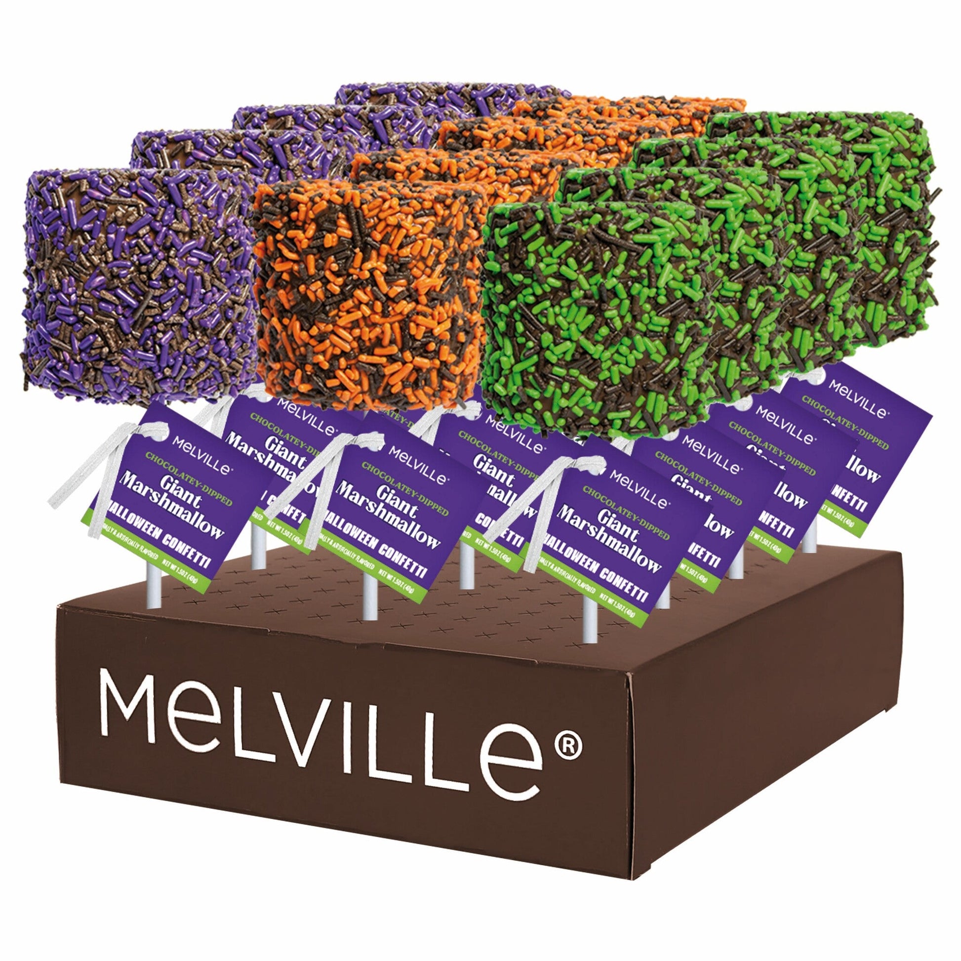 Giant Marshmallow Pops Assorted Halloween - Display Stand