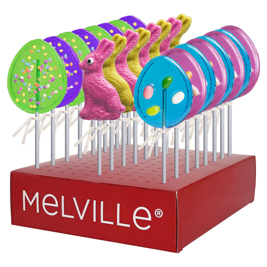 Easter Fun Lollipops - Assorted - Display Stand