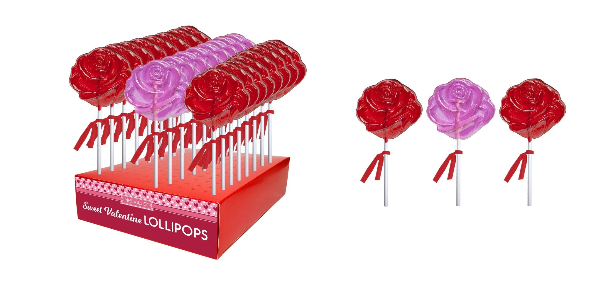 Rose Lollipops | Hand-Poured – Melville Candy Wholesale