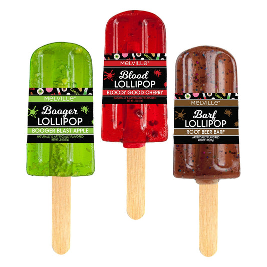 Gross Out Halloween Lollipops - Assorted - Bulk
