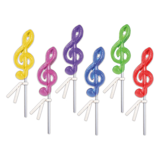G Clef Music Note Lollipops - Assorted - Bulk