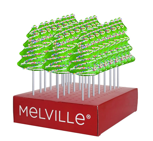 Icon Nonpareil Drizzle Tree Lollipops - Display Stand