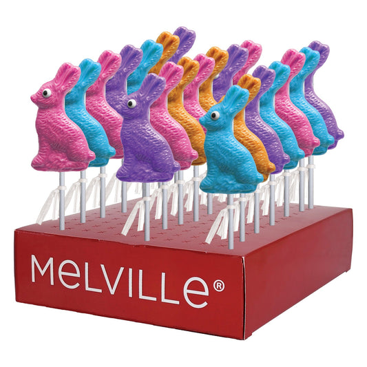 Bunny Profile Lollipops - Assorted - Display Stand