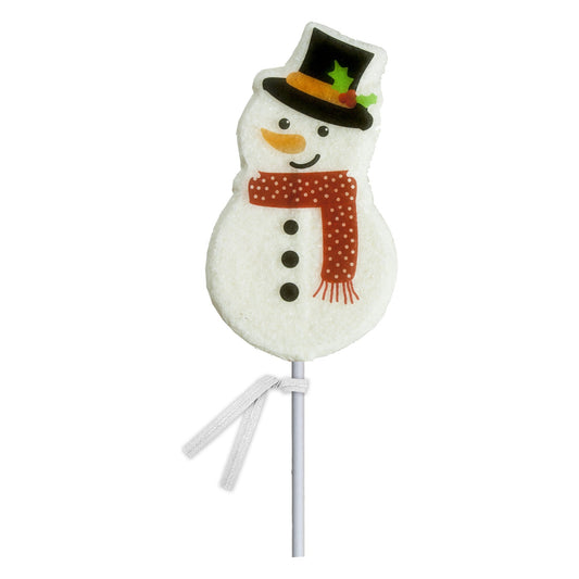 Sweet Holiday Snowman Lollipops - Bulk
