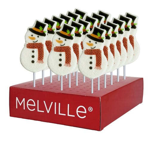 Sweet Holiday Snowman Lollipops - Display Stand