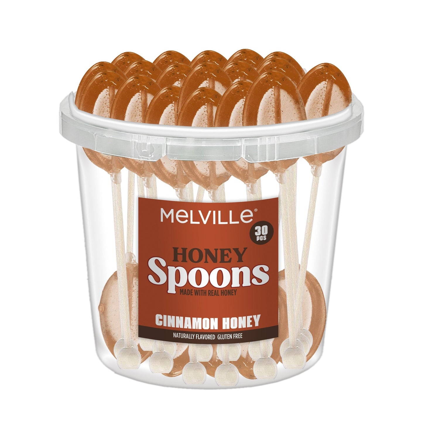 Honey Spoons 30ct Bucket - Cinnamon