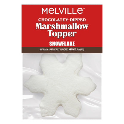 Snowflake Marshmallow Toppers - Plain - Bulk