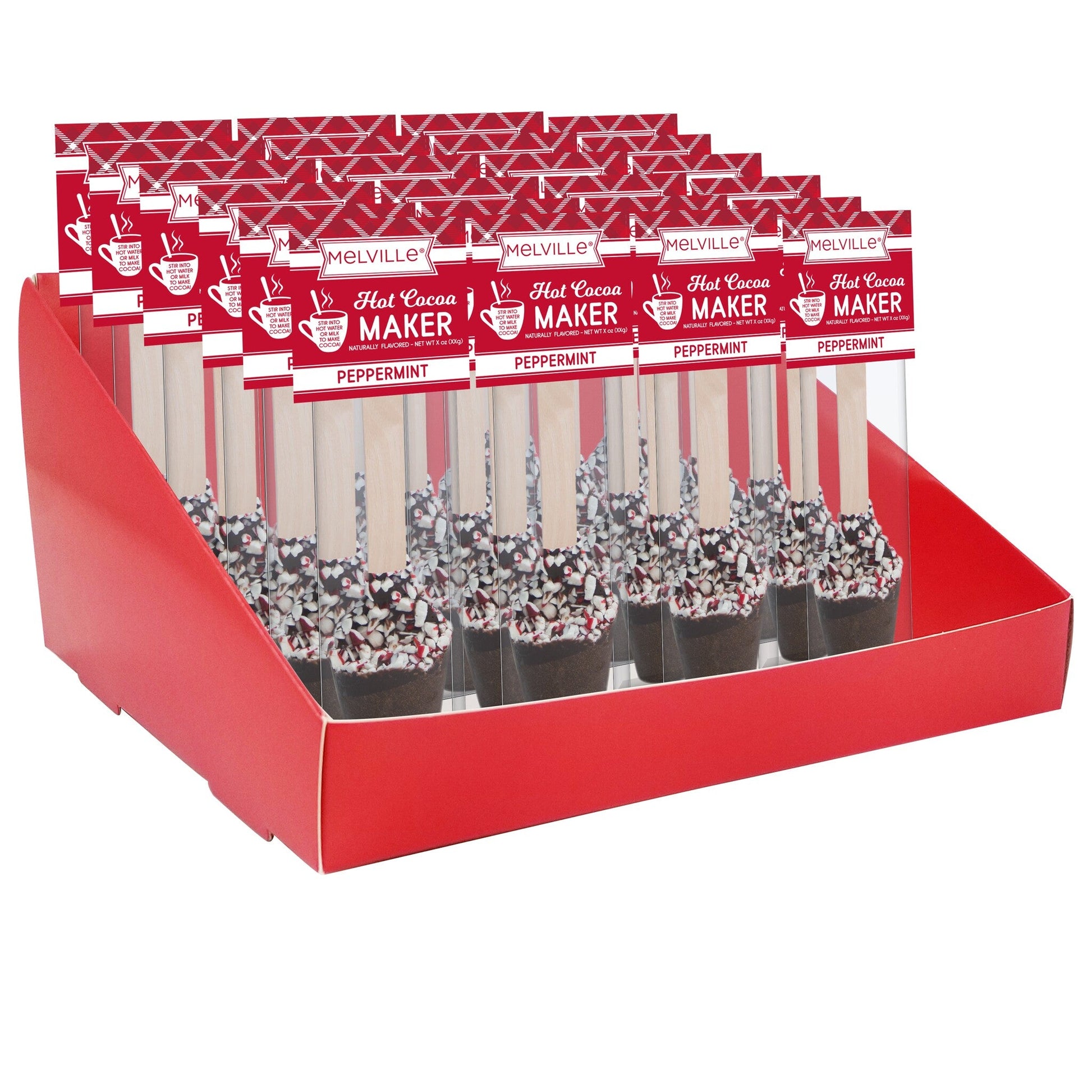 Hot Cocoa Makers 16ct Display Stand - Peppermint