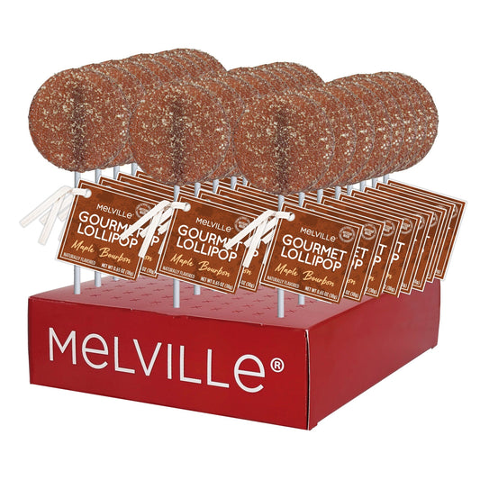 Gourmet Cocktail Lollipops - Maple Sugar Bourbon - Display Stand