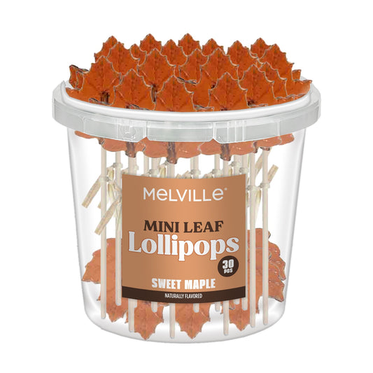 Mini Maple Leaf Lollipops - Bucket
