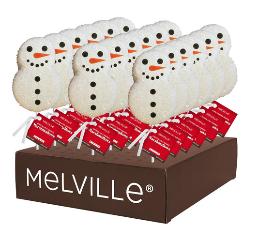 Sugar Crystal Snowman Marshmallow Pops - Display Stand
