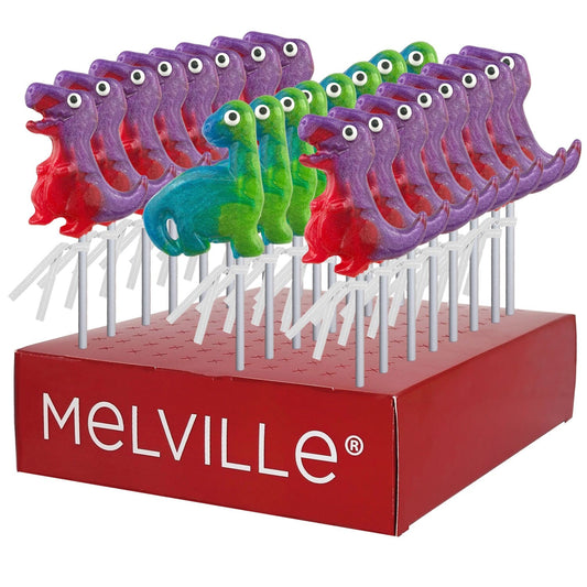 Glitter Swirl Dinosaur Lollipops - Display Stand