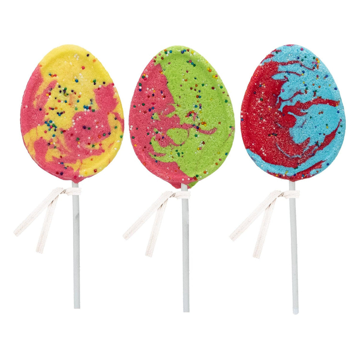 Sour Swirl Egg Lollipops - 1 / Bulk / Assorted