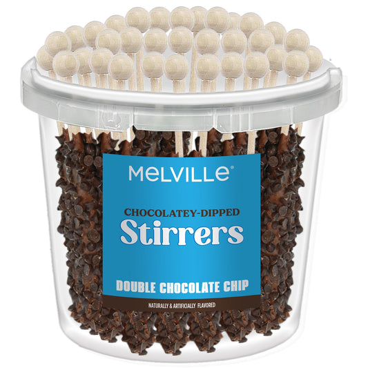 Chocolatey Stirrers 30ct Bucket - Double Chocolate Chip