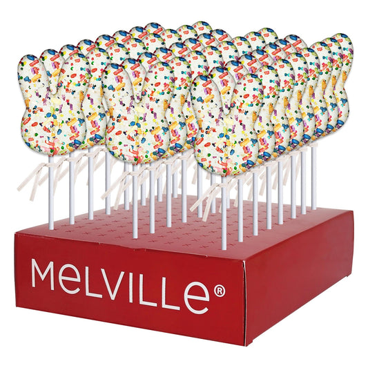 Funfetti Bunny Face Lollipops - Display Stand
