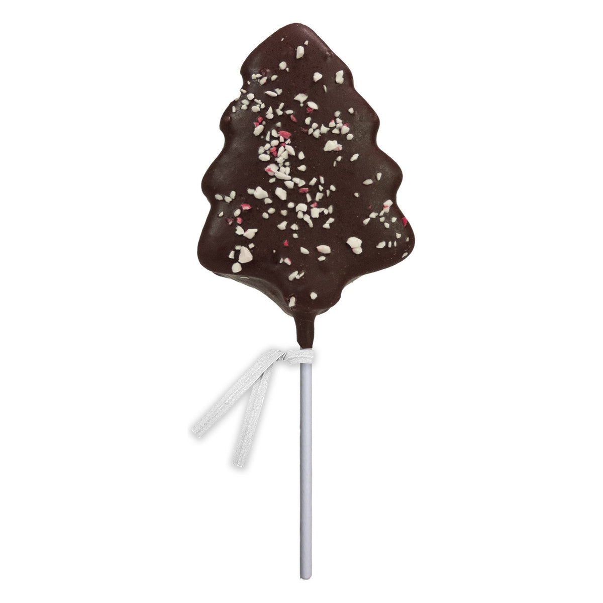 Peppermint & Dark Chocolatey-Dipped Marshmallow Tree Pops - Bulk