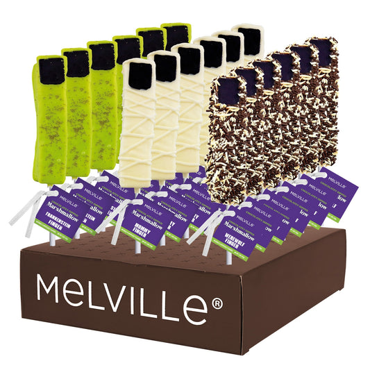 Monster Finger Marshmallow Pops Assorted - Display Stand