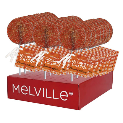 Gourmet Cocktail Lollipops - Cinnamon Whiskey - Display Stand