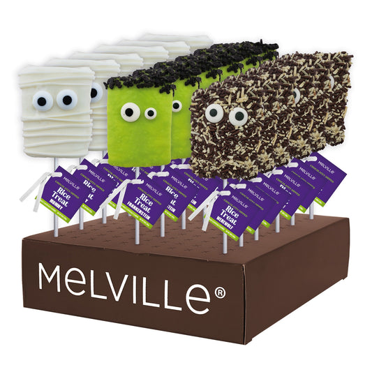 Halloween Monster Rice Treat Pops Assorted - Display Stand