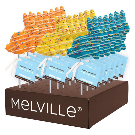 Spring Bunny Marshmallow Pops - Assorted - Display Stand